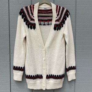 Aritzia TNA Fair Isle Merino Wool Sweater